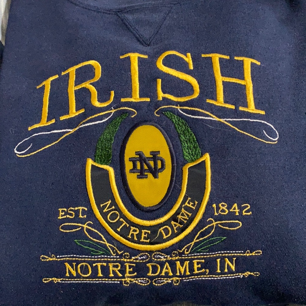 Notre Dame Irish crew neck sweater